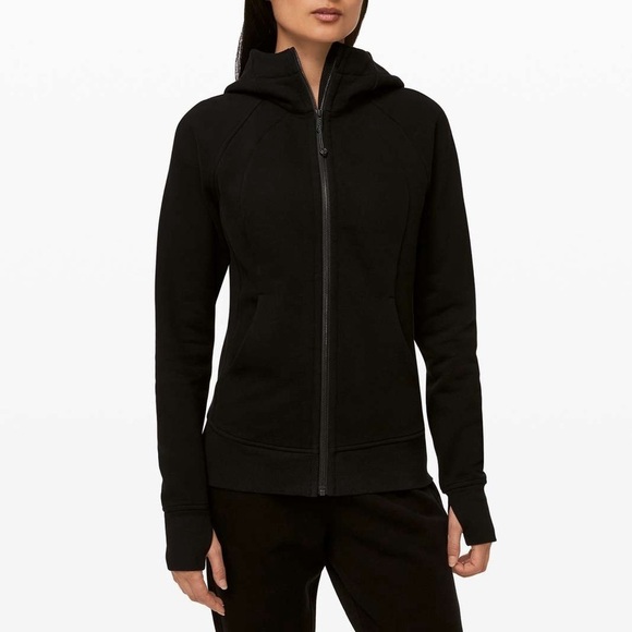 Lululemon Scuba Hoodie *Light Cotton Fleece Sweatshirt 
Black - Picture 1 of 10